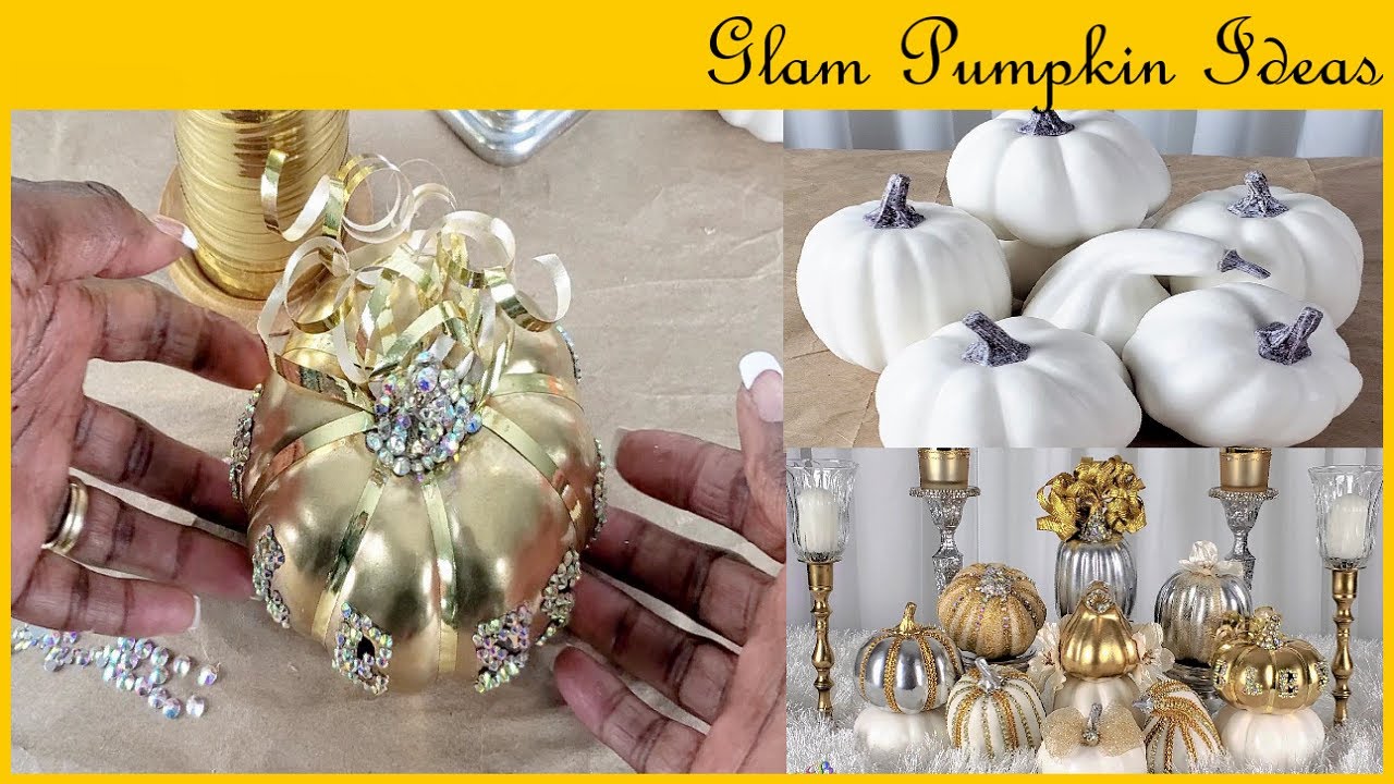 DIY Glam Pumpkins | Holiday How-To || Decorate & Bling Fall Home Decor