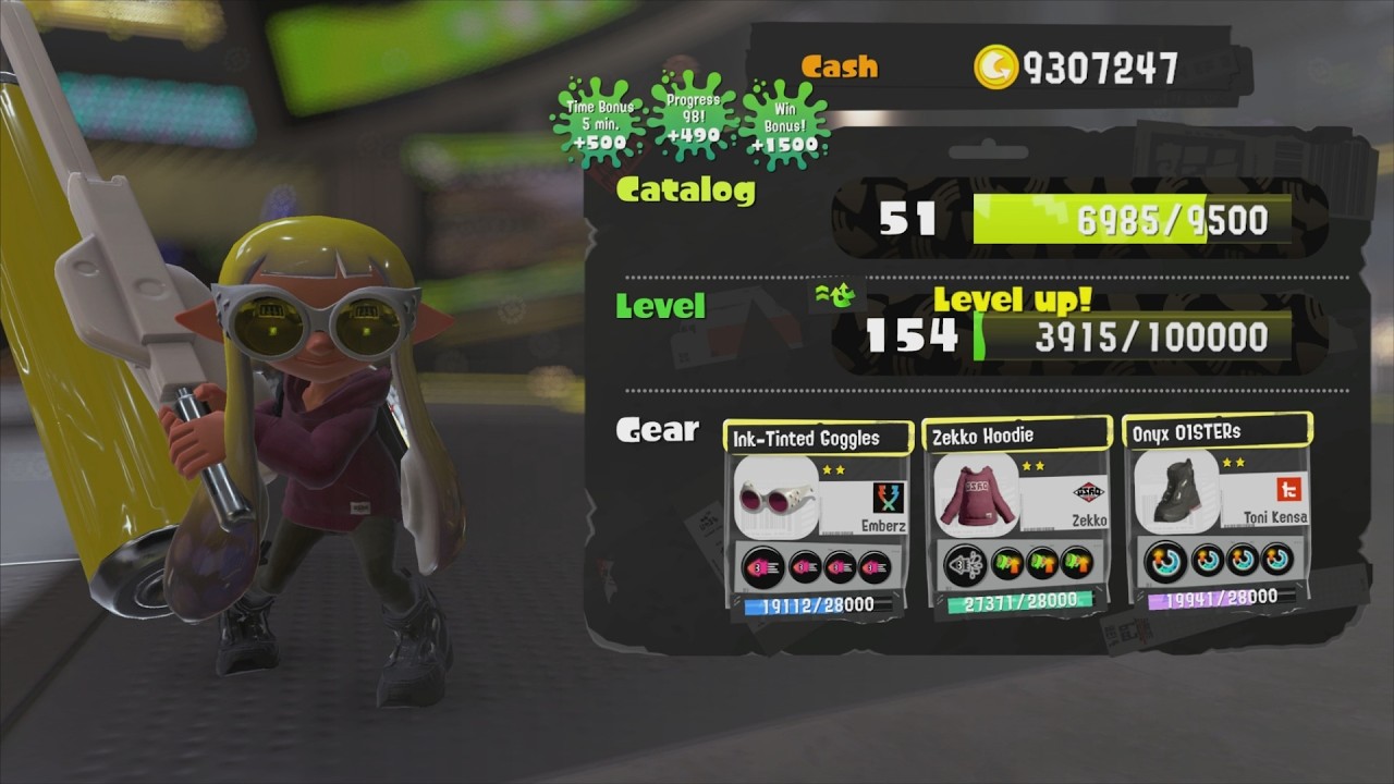 Splatoon 3 - Rainmaker - Reaching Level 154