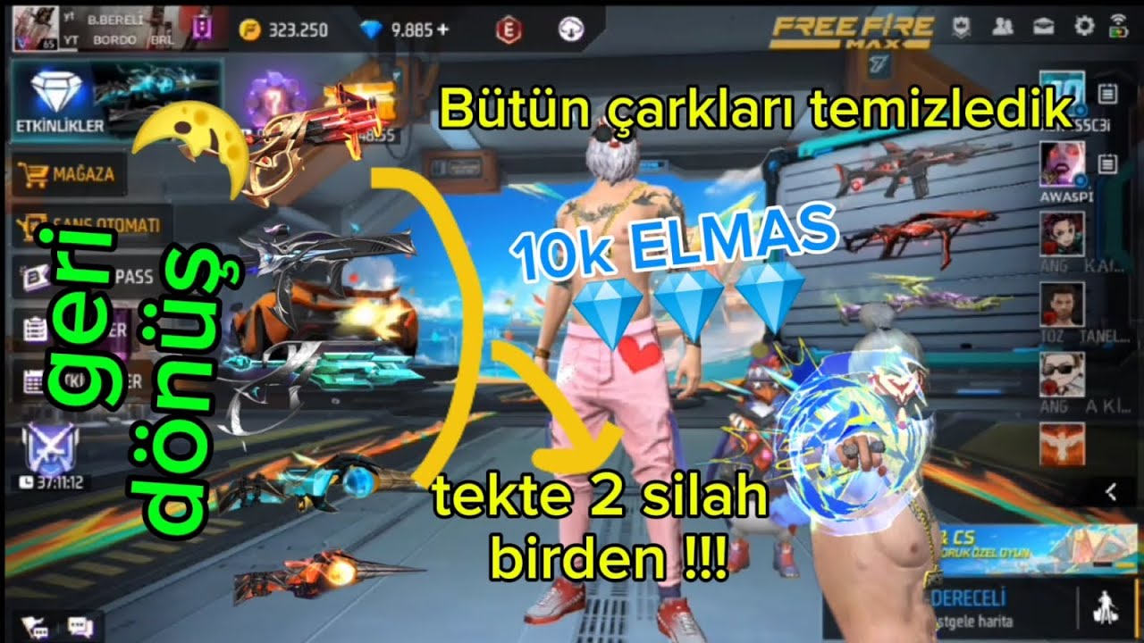 BÜTÜN ÇARKLARIN İÇİNDEN GEÇTİK !! ELMAS HARCAMA VİDEOSU BÜTÜN SİLAHLARI ALDIK 🤑🤯🌛@MehmetAYDEDE