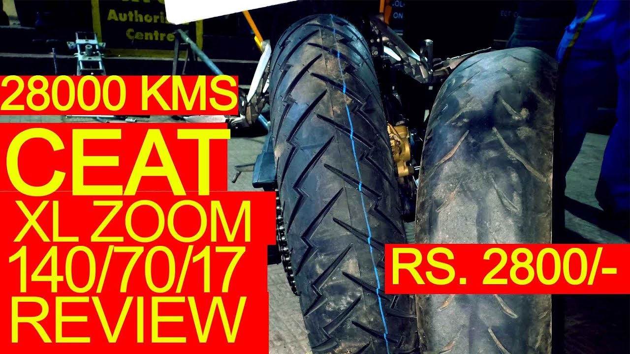CEAT XL ZOOM 140/70/17 ON PULSAR RS 200. REVIEW. EXPLAINED. *HINDI*
