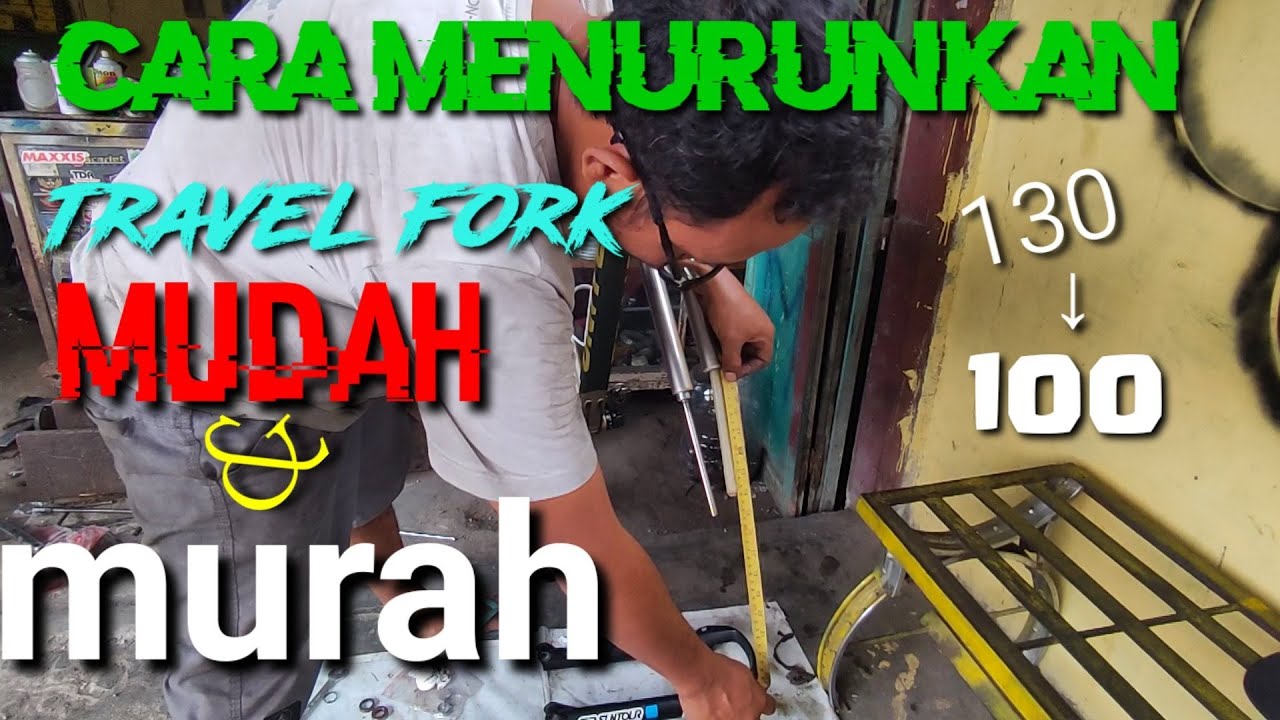 cara menurunkan fork depan sepeda mtb // melembutkan fork