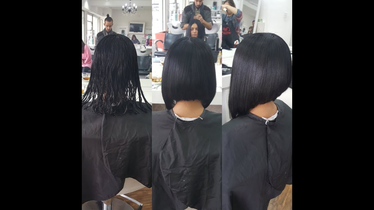 Como crear un ✂️CORTE BOB CON EXTENSIONES 👩🏻 #001