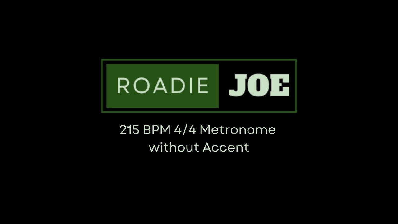 215 BPM Metronome (No Accents) 🎵 Clean Timing & Internal Groove Practice at Home