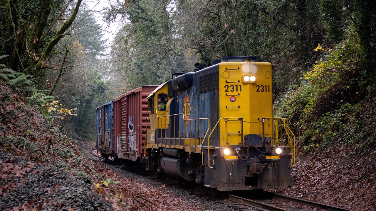 A day of railfanning the Portland & Western Railroad ft. PNWR 1854 (11/27/2024)
