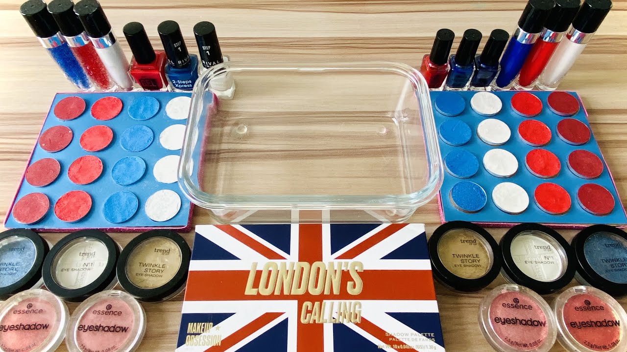 London Slime Makeup - Mixing Makeup Eyeshadow Into Slime