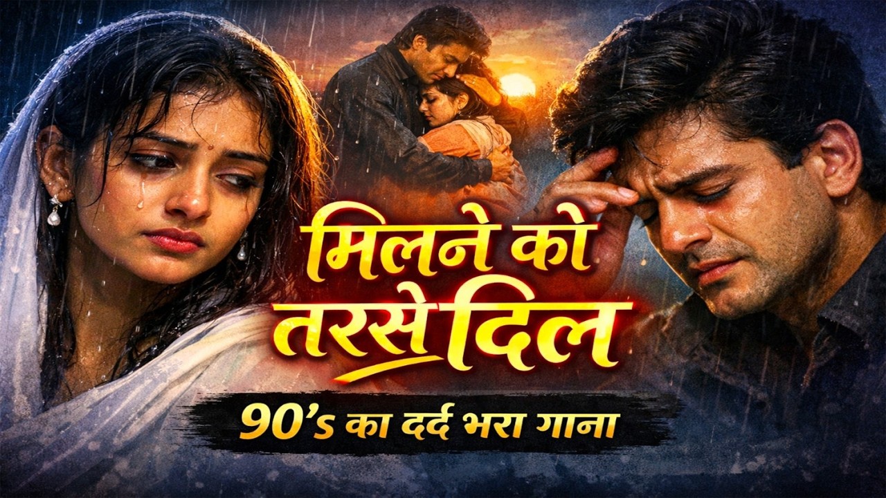 Milne Ko Tarse Dil | 90’s Bollywood Love Sad Song | Heart Touching Hindi Sad Song | Old Melody Vibes