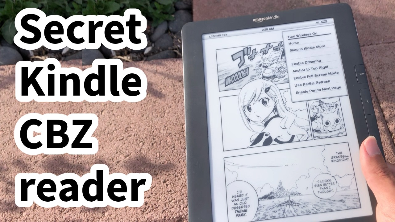 Секретная программа для чтения CBZ-файлов манги на Kindle DX (2010)