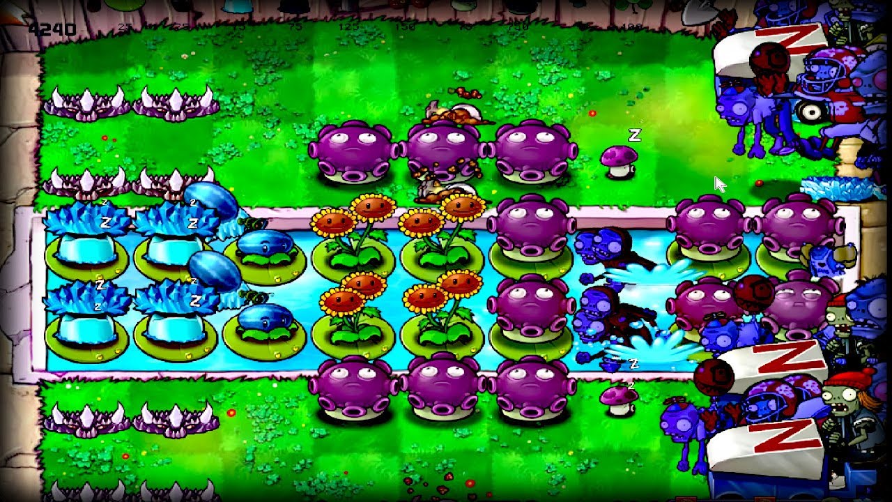 Pumpkinless Cobless in Survival Pool Endless | Plants Vs. Zombies | 5300+ Flags