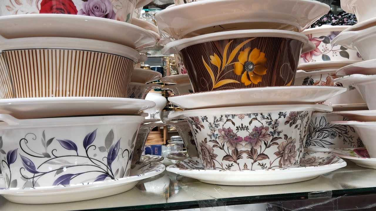 latest design imported luxury wedding! crockery kitchen crockery bridal crockery dinner set tea set