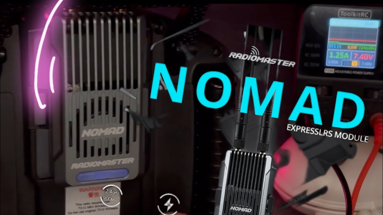 Módulo Nomad Dual Radiomaster(2,4 GHz/868/900 MHz) Gemini Xrossband ExpressLRS #RadioMasterRC