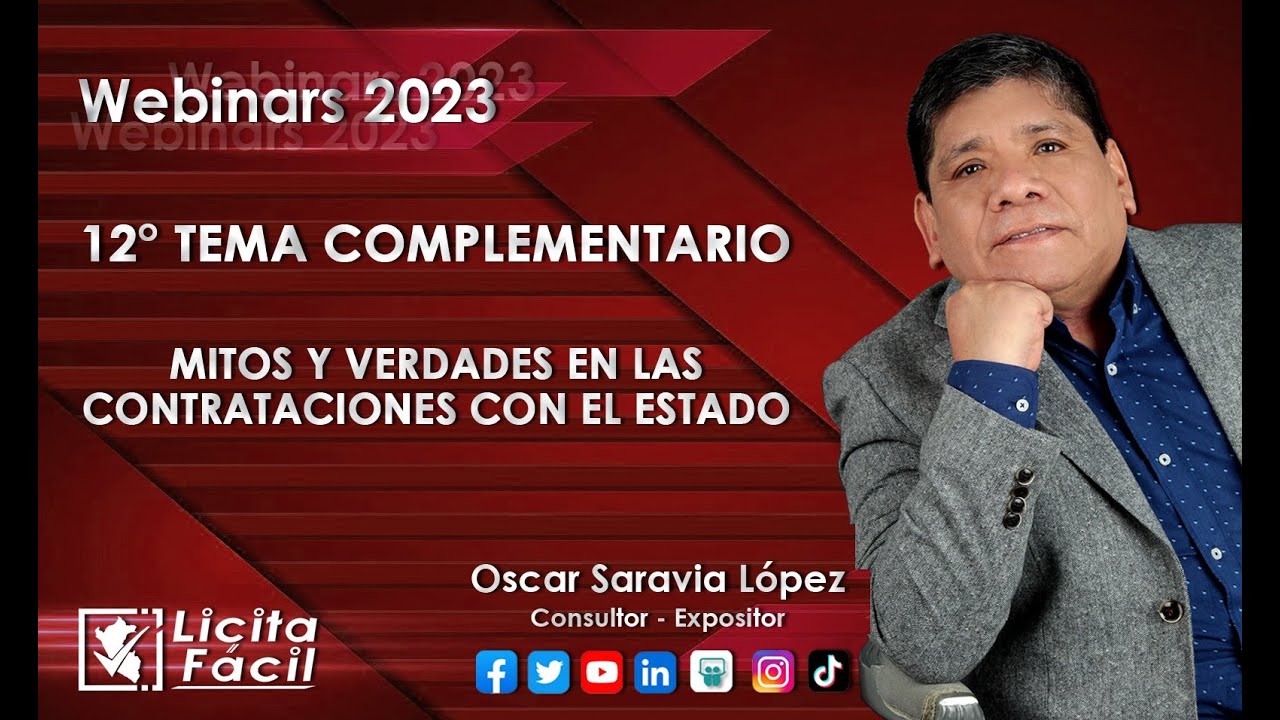 Mitos y Verdades en las Contrataciones con el Estado 2023