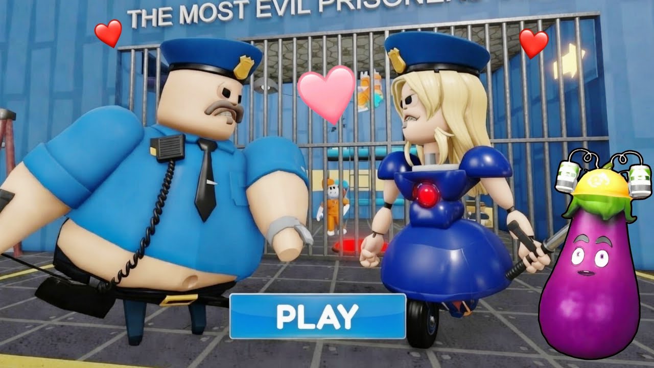 ENFERMÉE AVEC BARRY 2 PLAYER ET SA COPINE ... ! ESCAPE OBBY ROBLOX