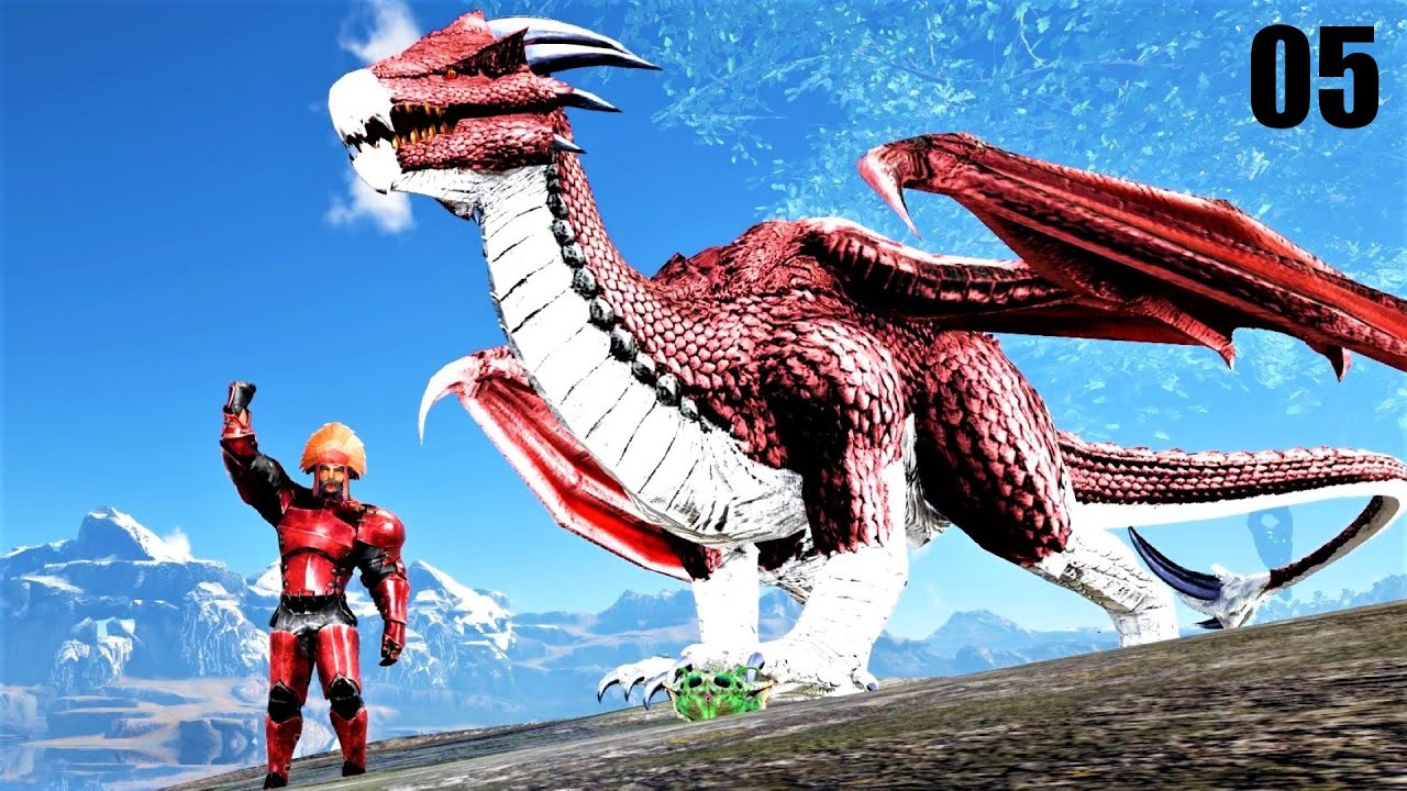 SECRET SPACE CAVE & FIRST DRAGON! (FJORDUR MEGA MYTH MODDED) ARK SURVIVAL EVOLVED E05