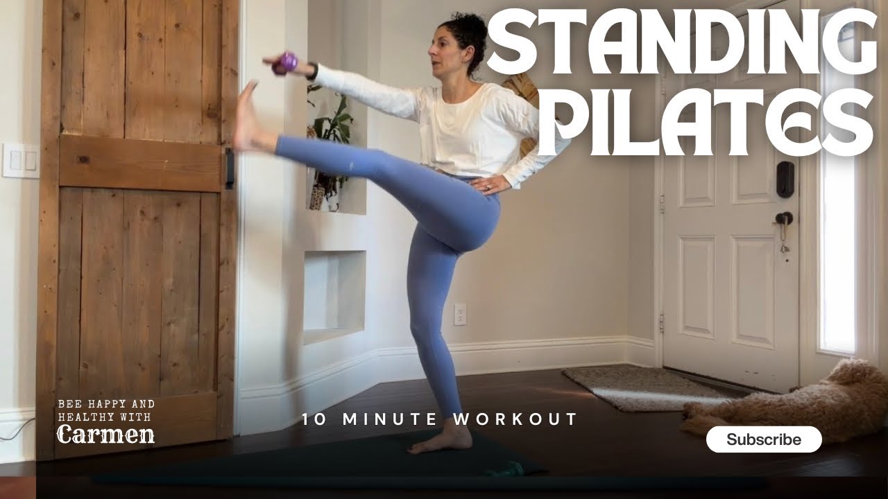 10-Min Standing Cardio Pilates | Fat-Burning Workout for Weight Loss | Standing Pilates Workout