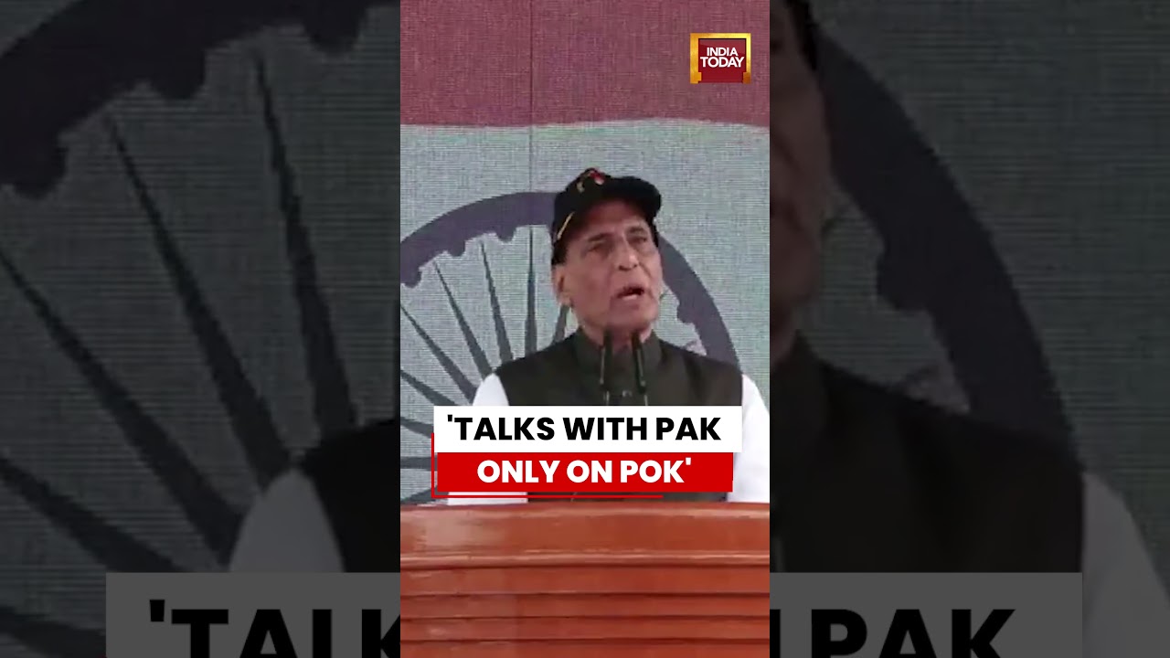 Rajnath Singh Says Talks With Pakistan Only on PoK, Rules Out Any Other Dialogue | #pakistan #india