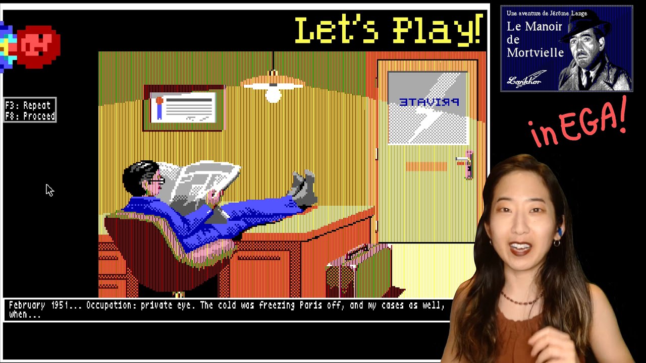 Julia Plays Mortville Manor on EGA! (Lankhor, 1987), Part 1