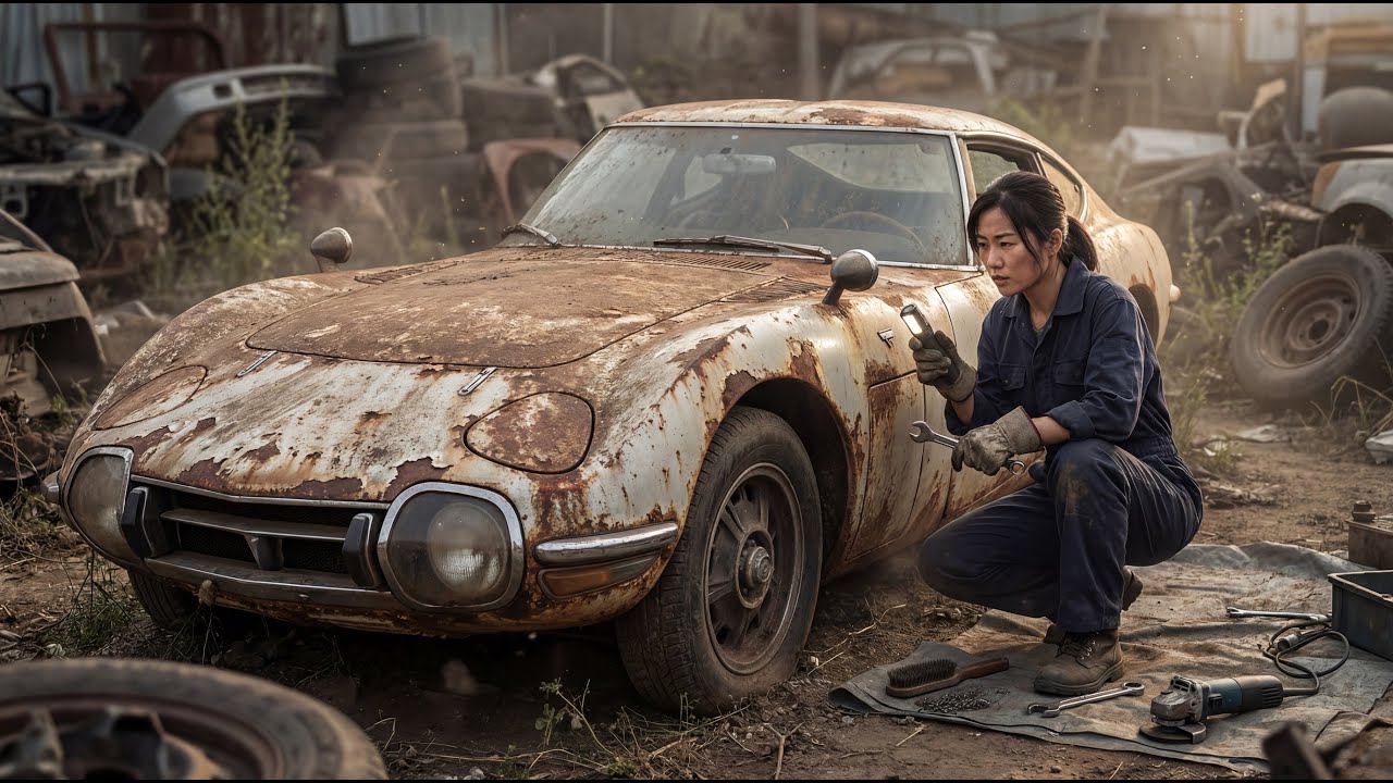 ASMR Vintage Car Restoration | Toyota 2000GT From Rust to Showroom