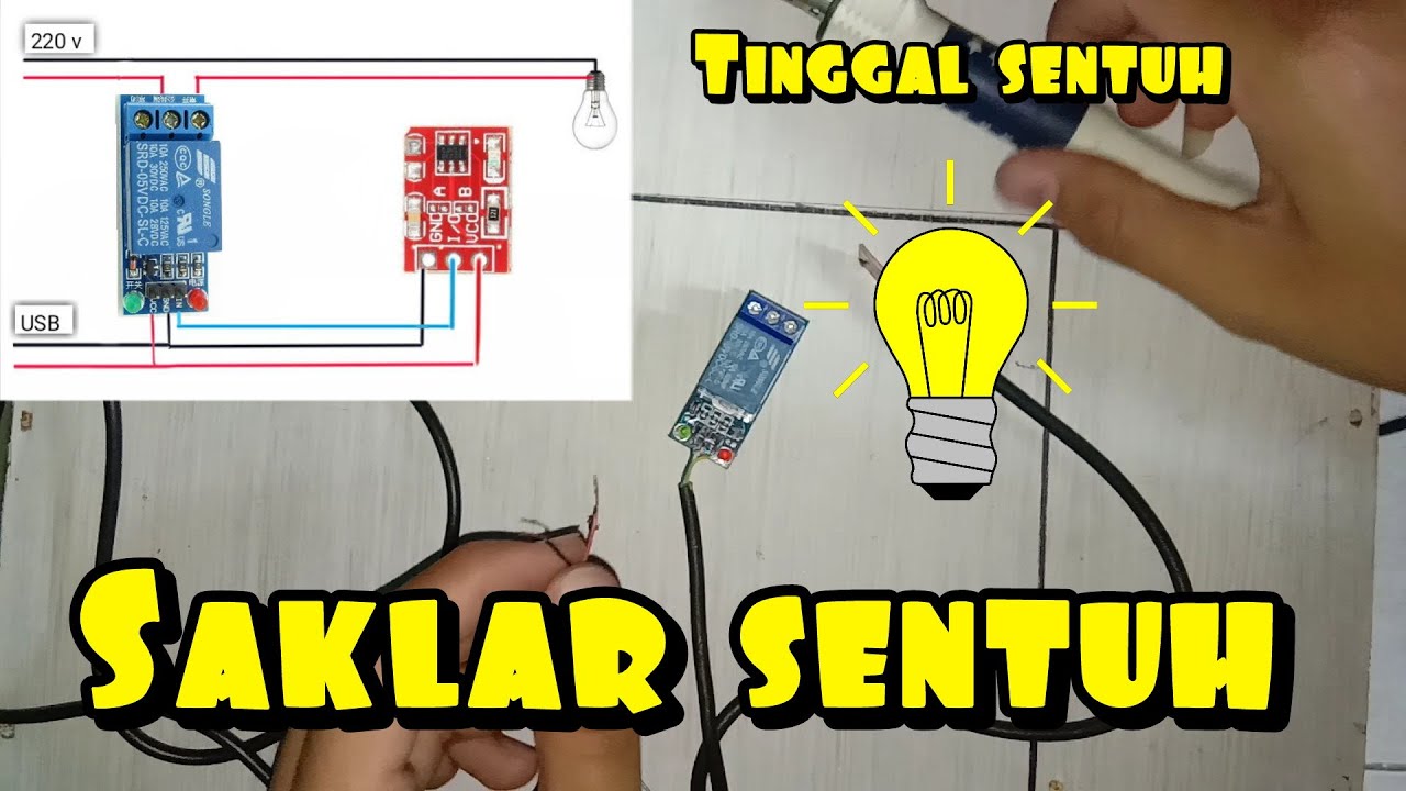 Cara membuat saklar sentuh TTP223