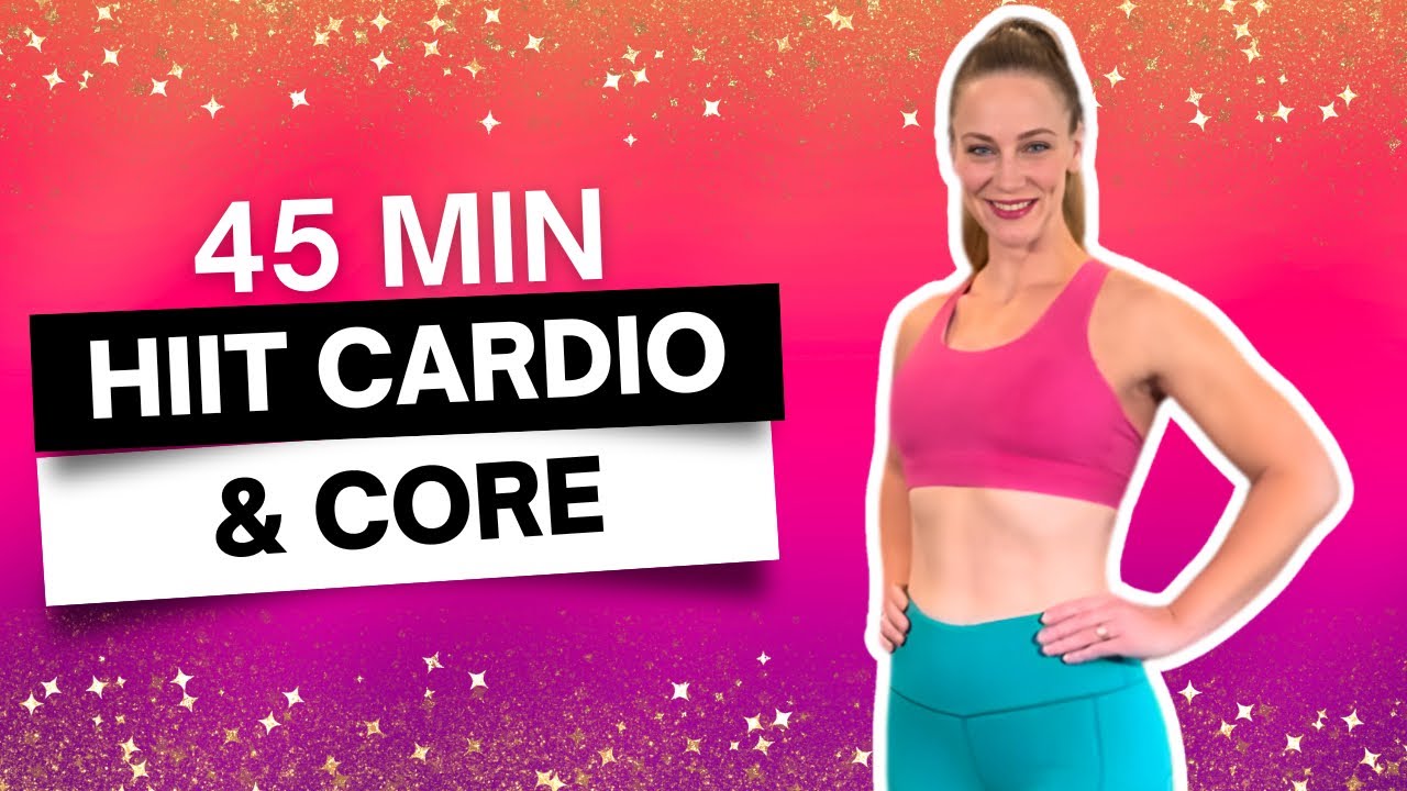 45 MIN HIIT CARDIO & CORE CALORIE BURNER WORKOUT | Week 2, Day 4