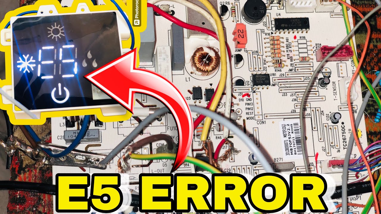 Gree Ac E5 Error Problem | How To Solve E5 Error
