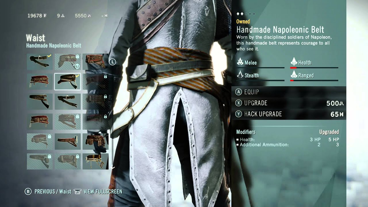 Assassin's Creed Unity All Outfit Options