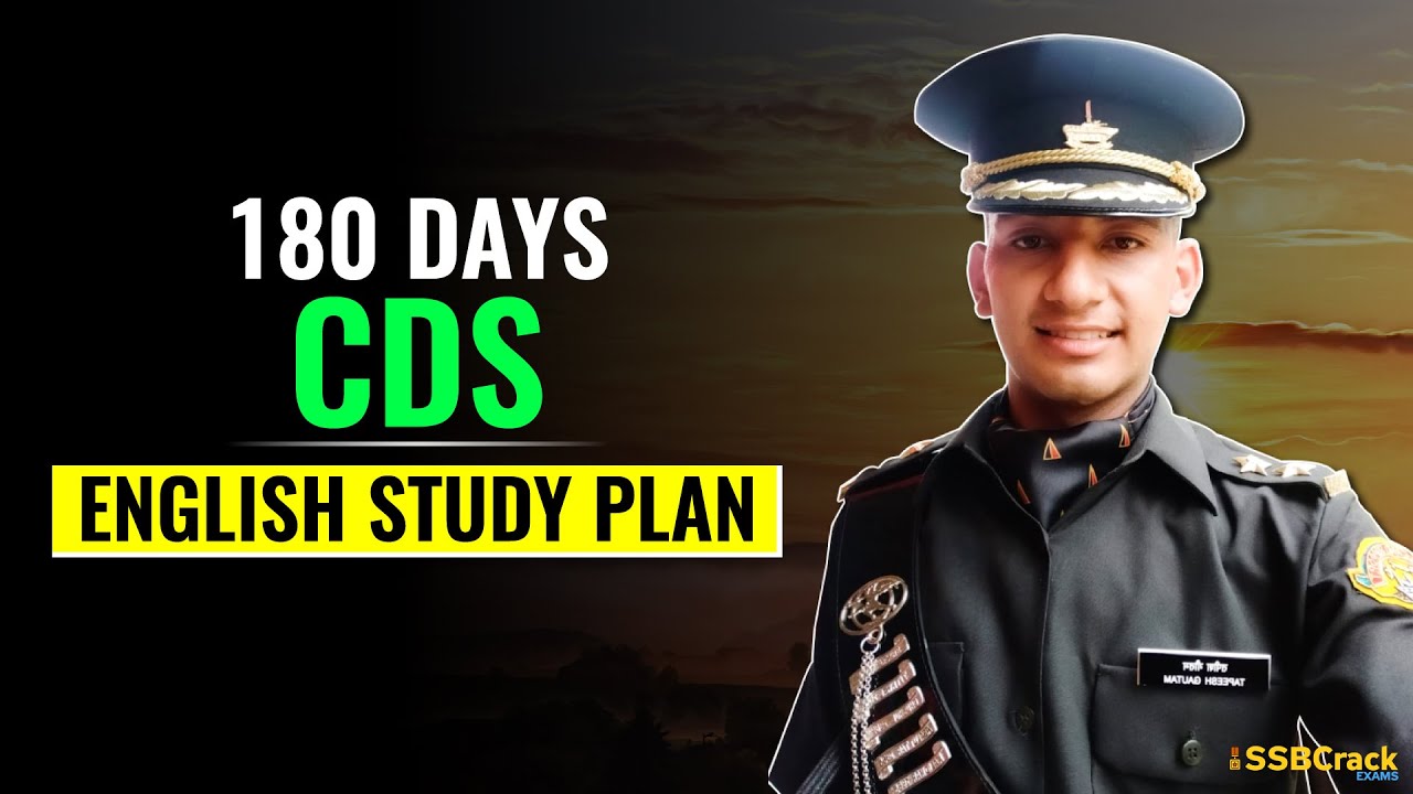 CDS Exam English Study Plan [180 Days]