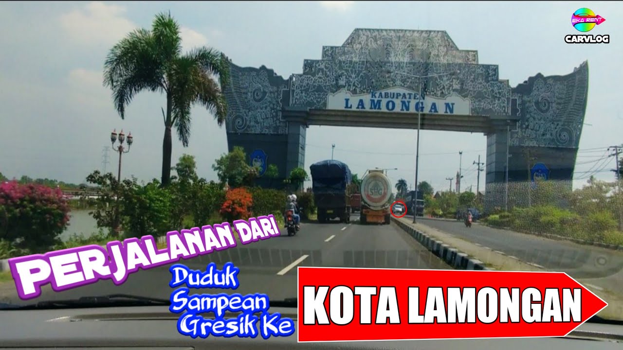 Kota LAMONGAN || Perjalanan Dari Duduk sampean Gresik ke kota Lamongan, jalannya lebar bagus