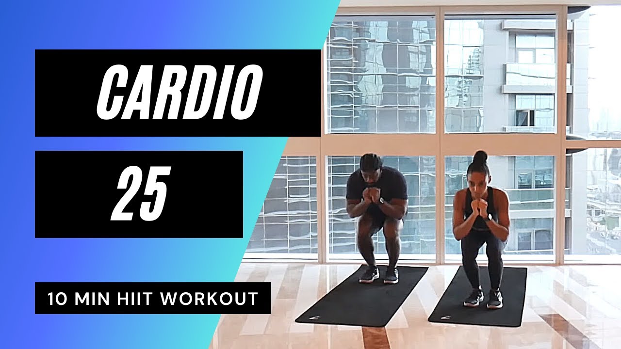 10 MIN CARDIO HIIT WORKOUT // Intense Calorie Burn | MrandMrsMuscle