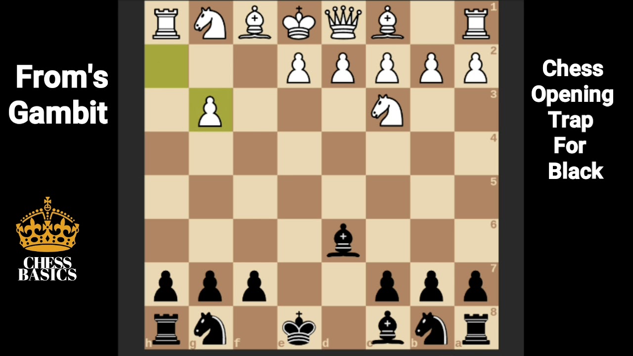From's Gambit | Opening Trap for Black | Tips and Tricks to win fast in chess