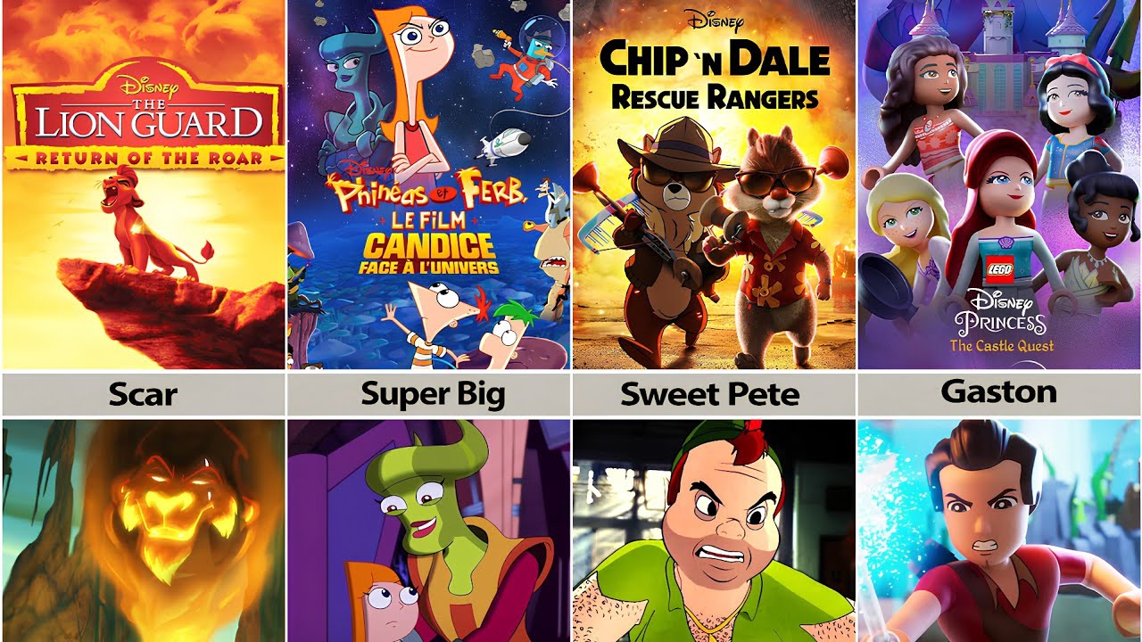 All DisneyToon Bad Guys (1990–2025)