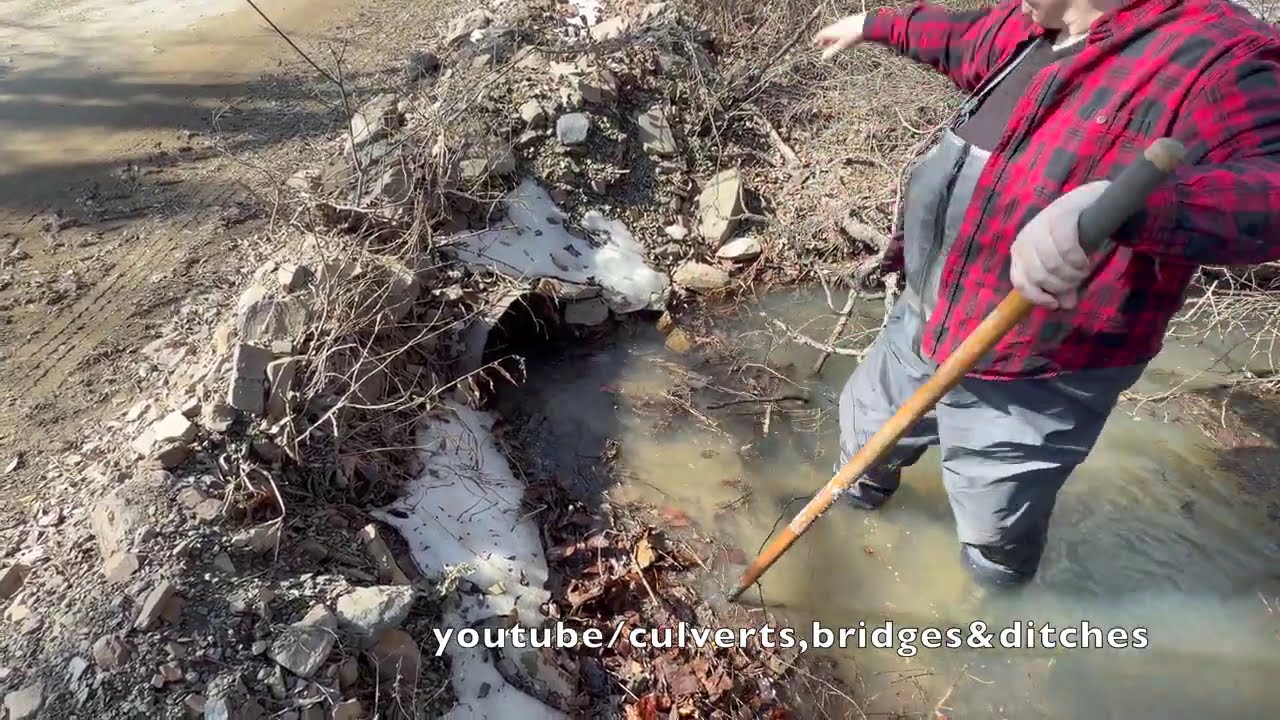 UNCLOGGING CULVERTS IN THE SNOW! 02/2026
