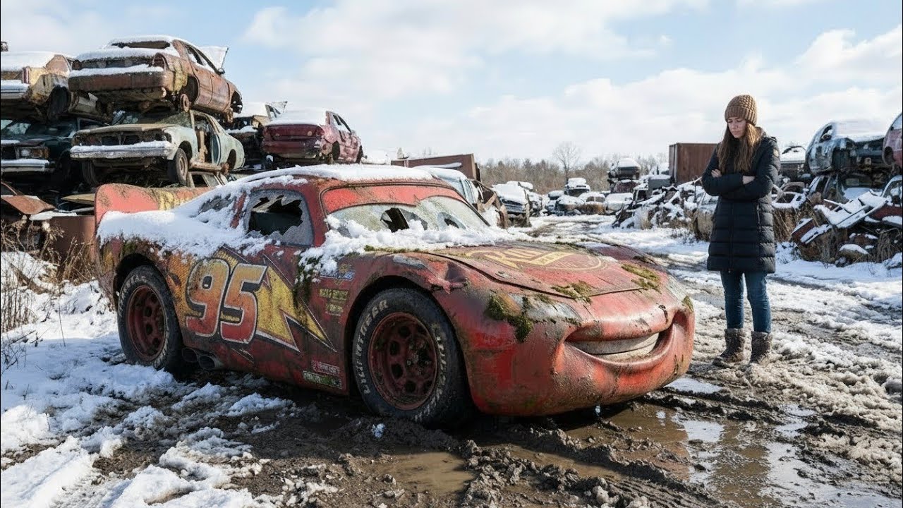 ASMR Car Restoration | Reviving Lightning McQueen From Rust to Glory