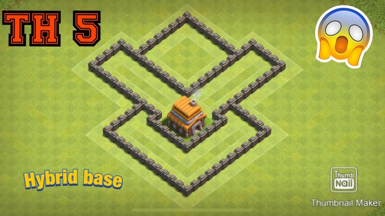 NEW BEST Th 5 Hybrid Base 2020!! Town Hall 5 Design - Clash of Clans (TROPHY)