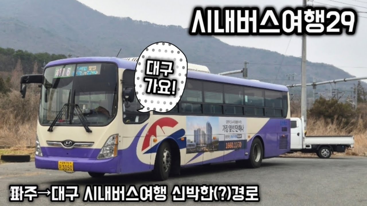 [시내버스여행(29)]파주부터 대구까지 시내버스여행 (뻘짓루트;;)(신청)