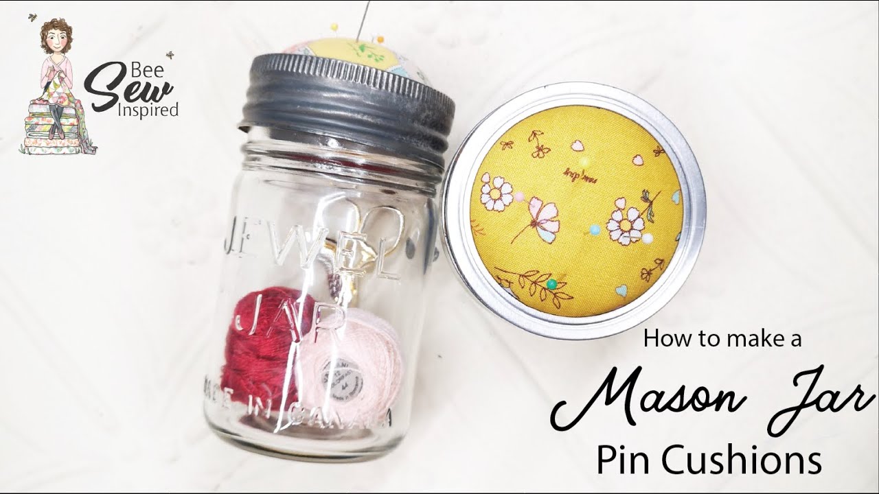 Mason Jar Pin Cushion Tutorial