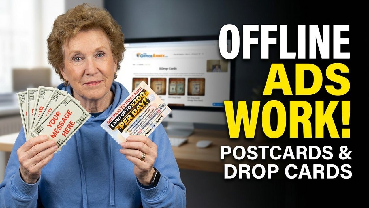 How To Use Offline Marketing  for Copy and Paste Ads in 2026!  Postcards and Drop Cards