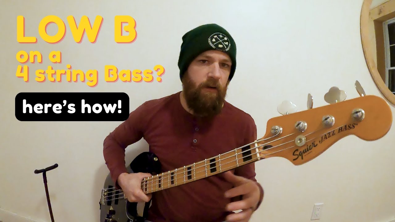 How to tune a 4 String Bass Guitar to BEAD for THUNDEROUS TONE