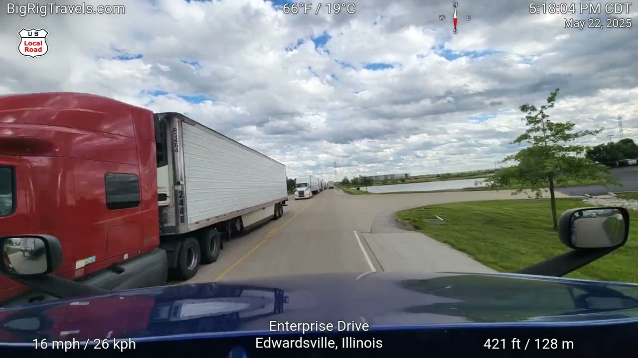 BRT337 Deadheading from Edwardsville, Illinois to the shipper in Elk Grove Village, Illinois