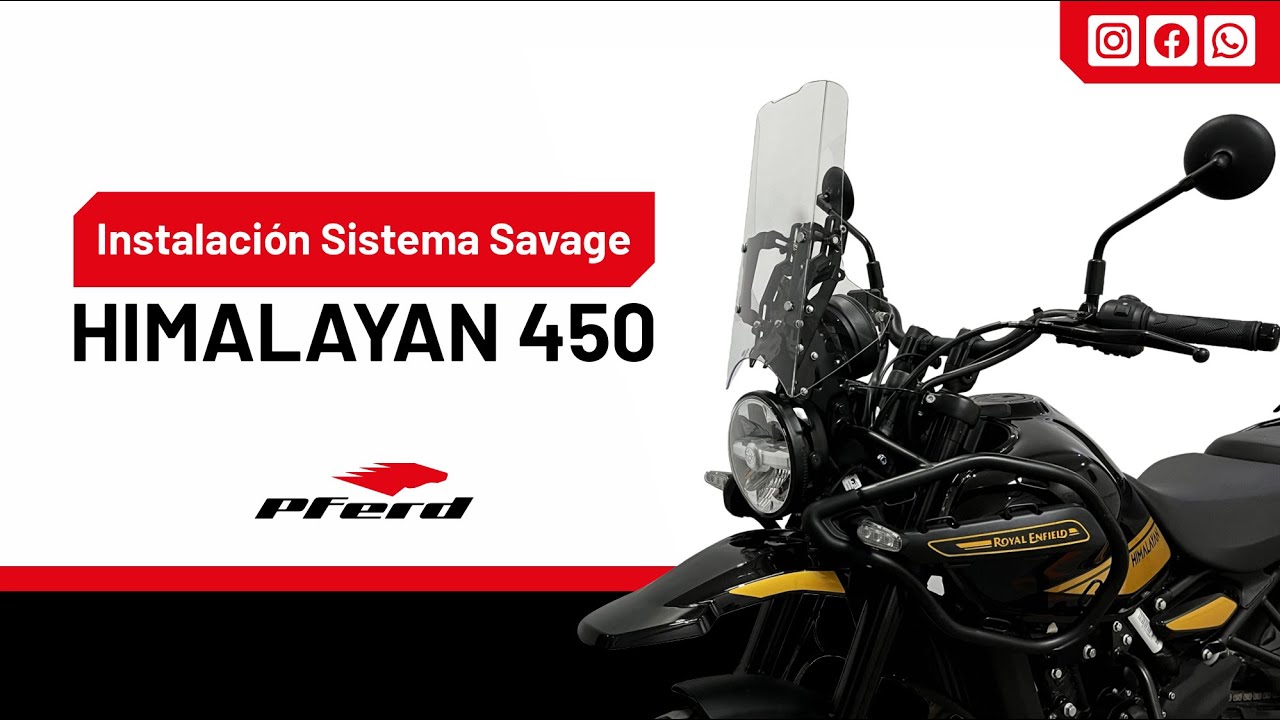 INSTALACIÓN SISTEMA PARABRISAS SAVAGE® | ROYAL ENFIELD HIMALAYAN 450 | PFERD®