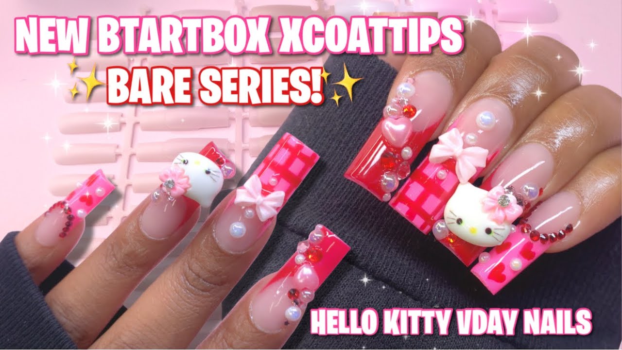 НОВАЯ СЕРИЯ BTARTBOX XCOATTIPS BARE! 💗 Как наносить гель-лак Gel X дома + Преображение ногтей ко ...