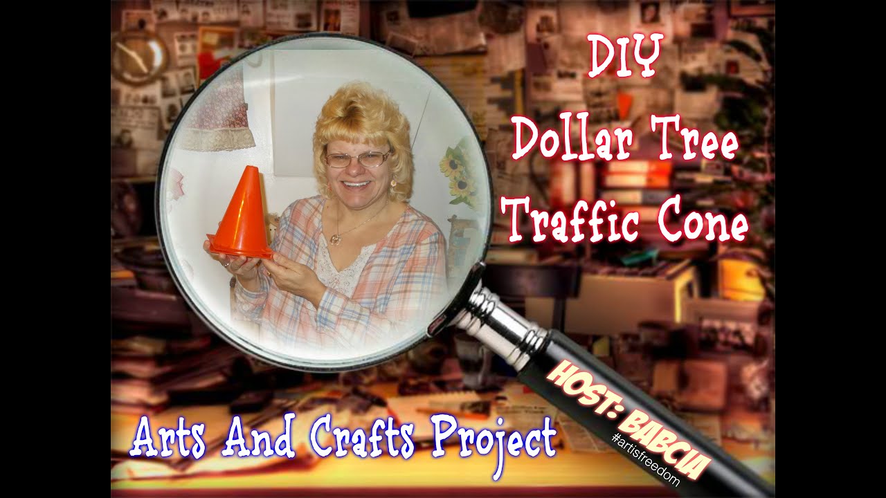 DIY Dollar Tree Traffic Cone Arts And Craft Ideas Part Two