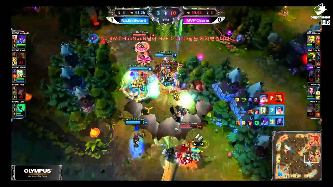 Great Play by NaJin Sword vs. MVP Ozone [OGN Spring]