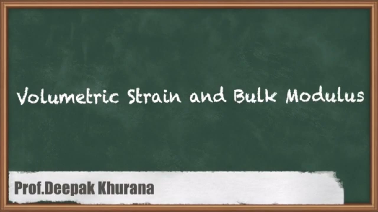 Exploring Volumetric Strain And Bulk Modulus Concepts For GATE Strength Of Materials