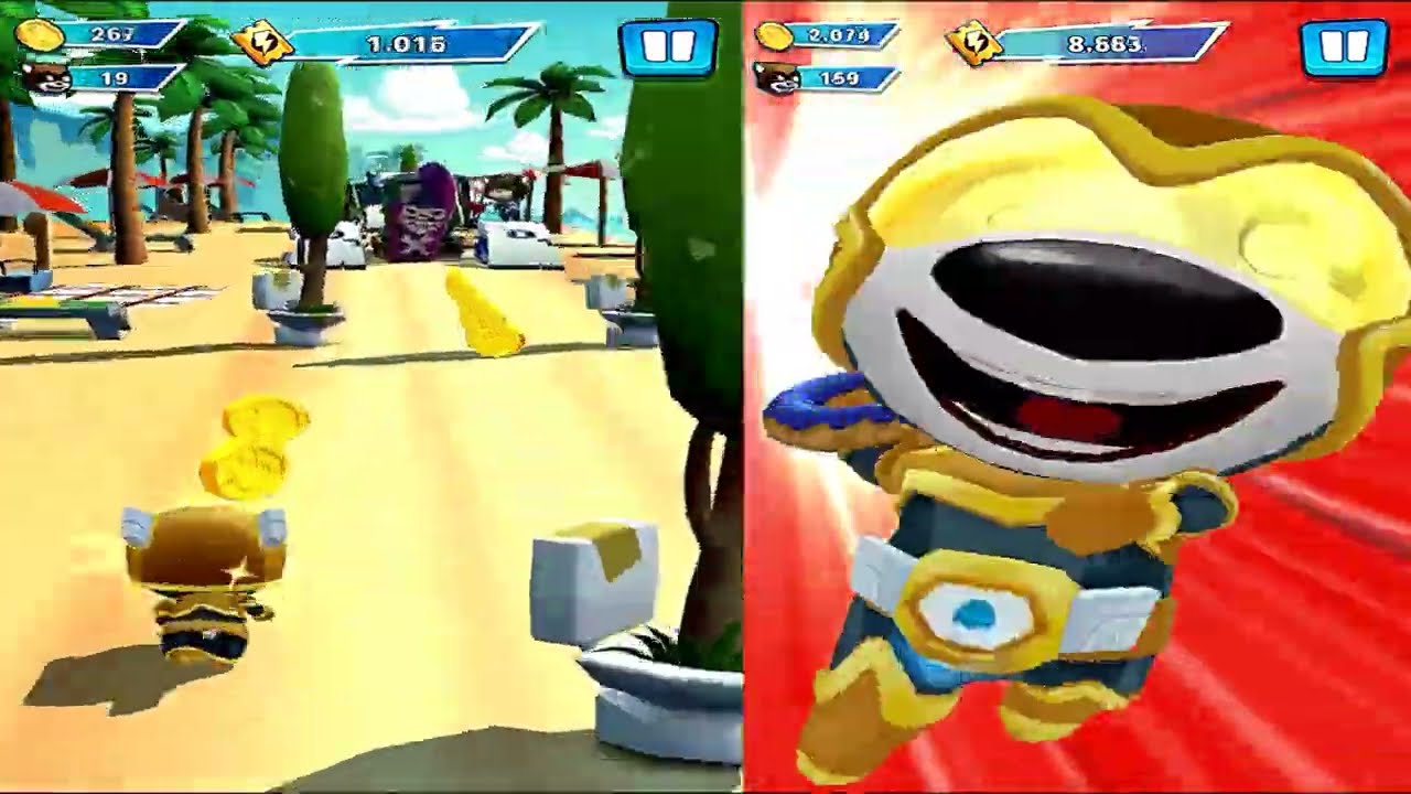 Talking Tom Hero Dash (Hank Run), Cool Android Reverse Gameplay - Part 9