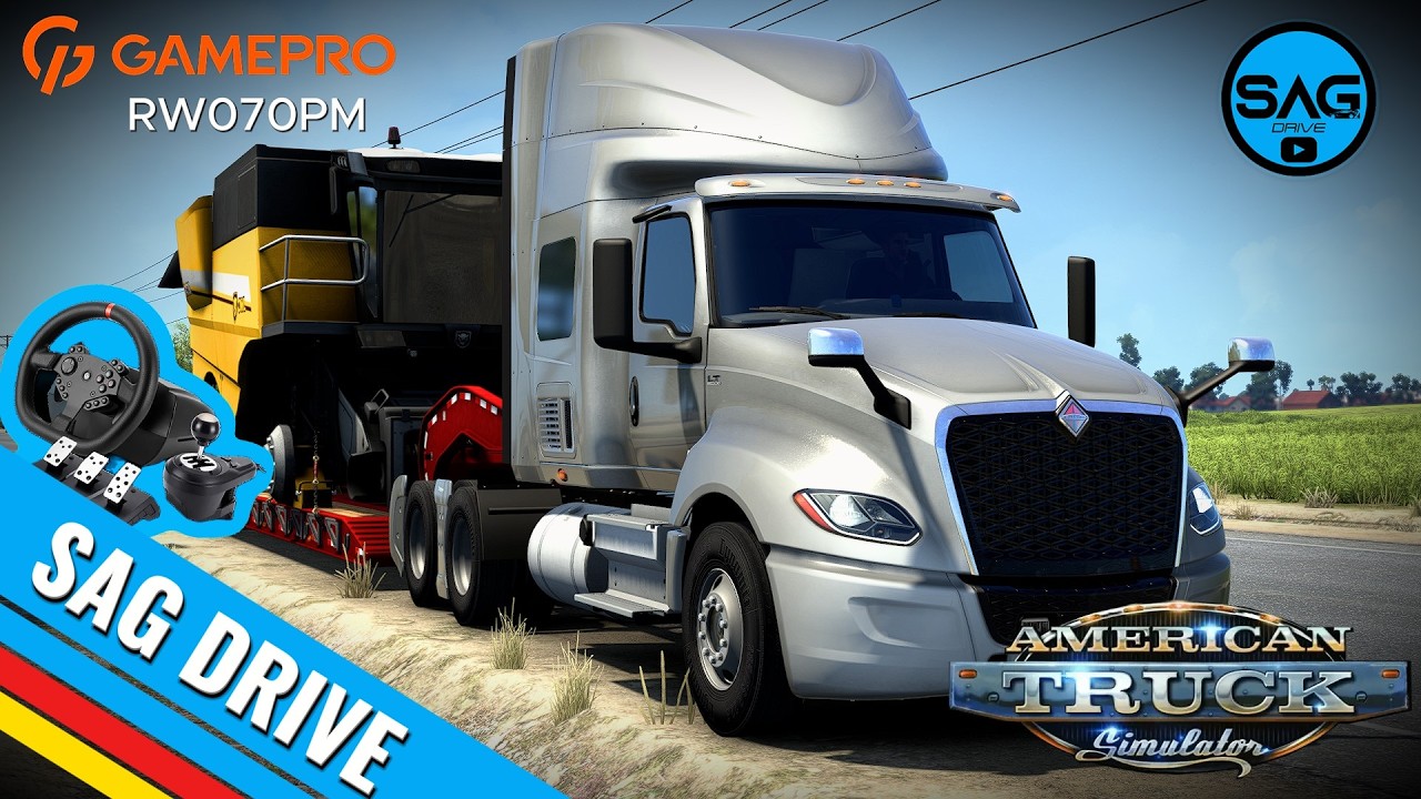 ATS: Веземо комбайн на новому International LT! Перший власний тягач | SAG DRIVE