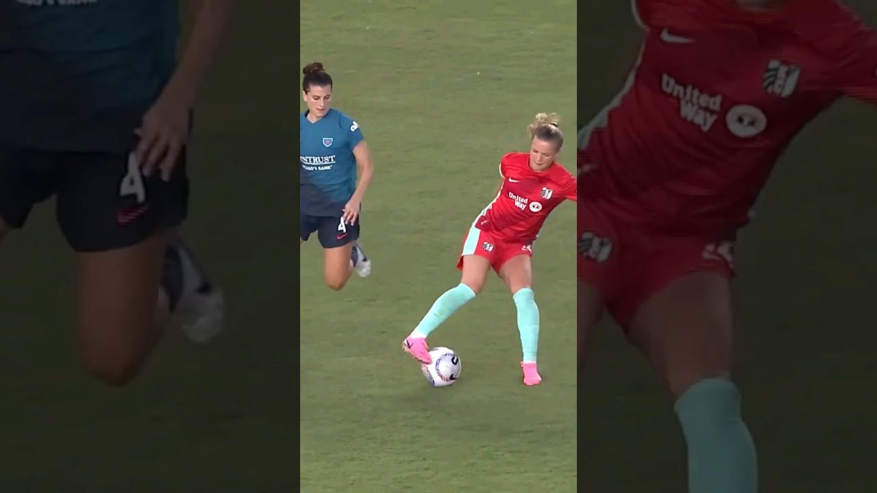 Claire Hutton hits the spin cycle 🌀 #shorts #football