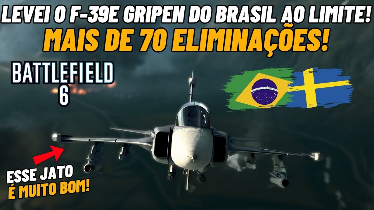 🔥 Battlefield 6 - Levei o F-39E Gripen do Brasil ao LIMITE! (Mais de 70 ELIMINAÇÕES!)