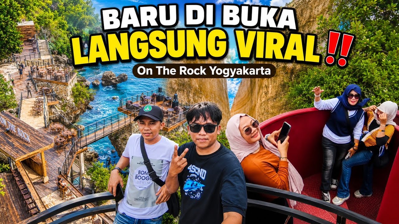 WISATA YANG LAGI VIRAL DI GUNUNG KIDUL YOGYAKARTA || ON THE ROCK PANTAI DRINI TERBARU 