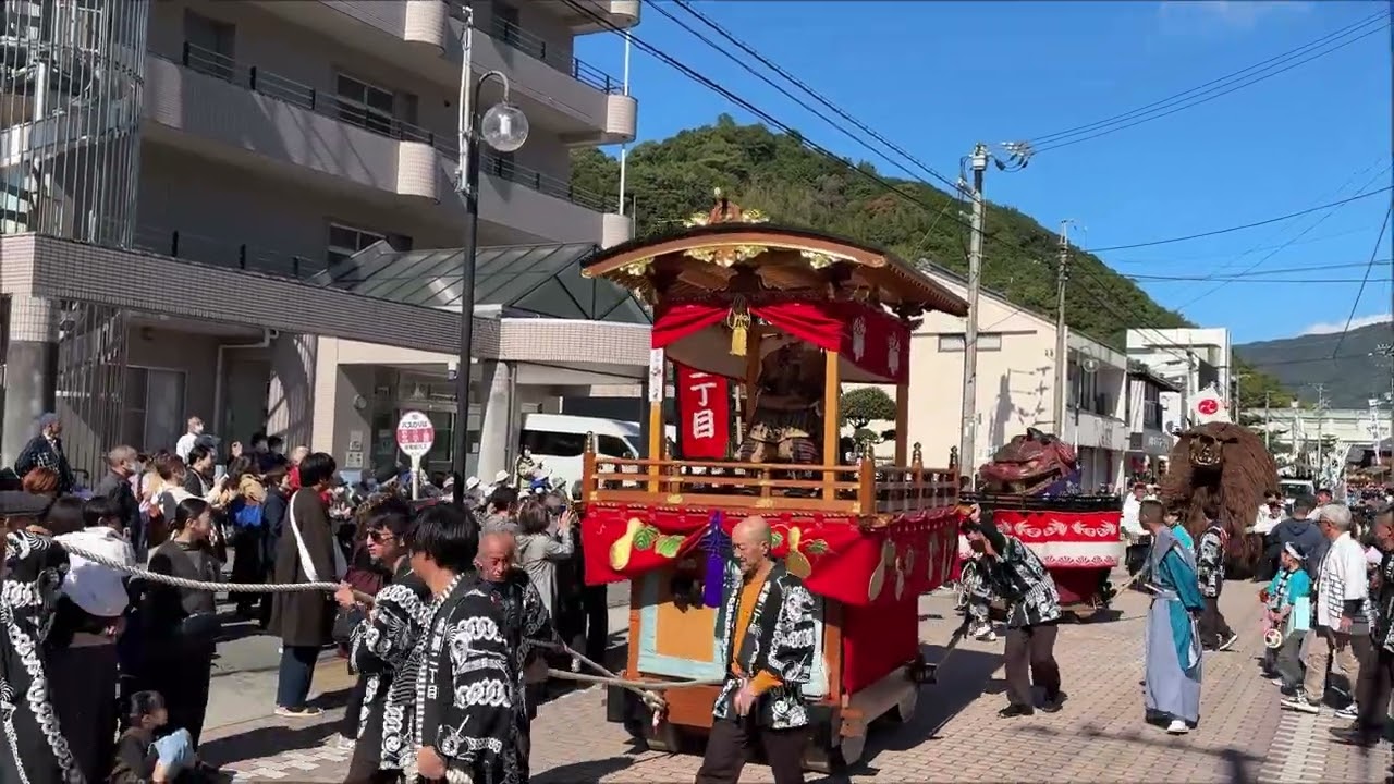 吉田祭のお練り行事で