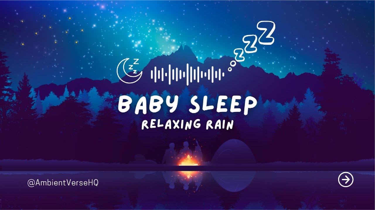 Rain Ambience 1 Hour 🌧️ Relaxing Rain on Stone for Baby Sleep, Study & Relaxation
